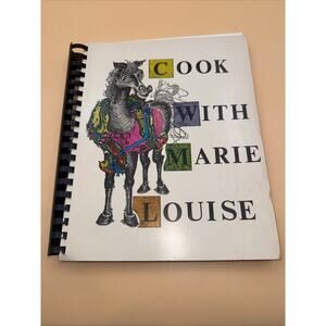 Cook With Marie Louise Cajun Cookbook Paperback 1967 Spiral bounded